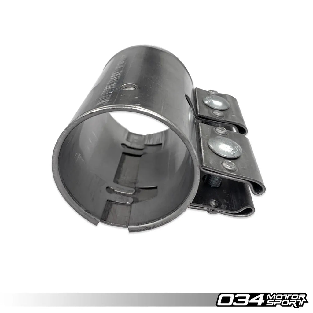 034Motorsport 65mm Exhaust Clamp for Audi 8V A3, B9/B9.5 A4/A5/allroad, and VW MkVII GTI