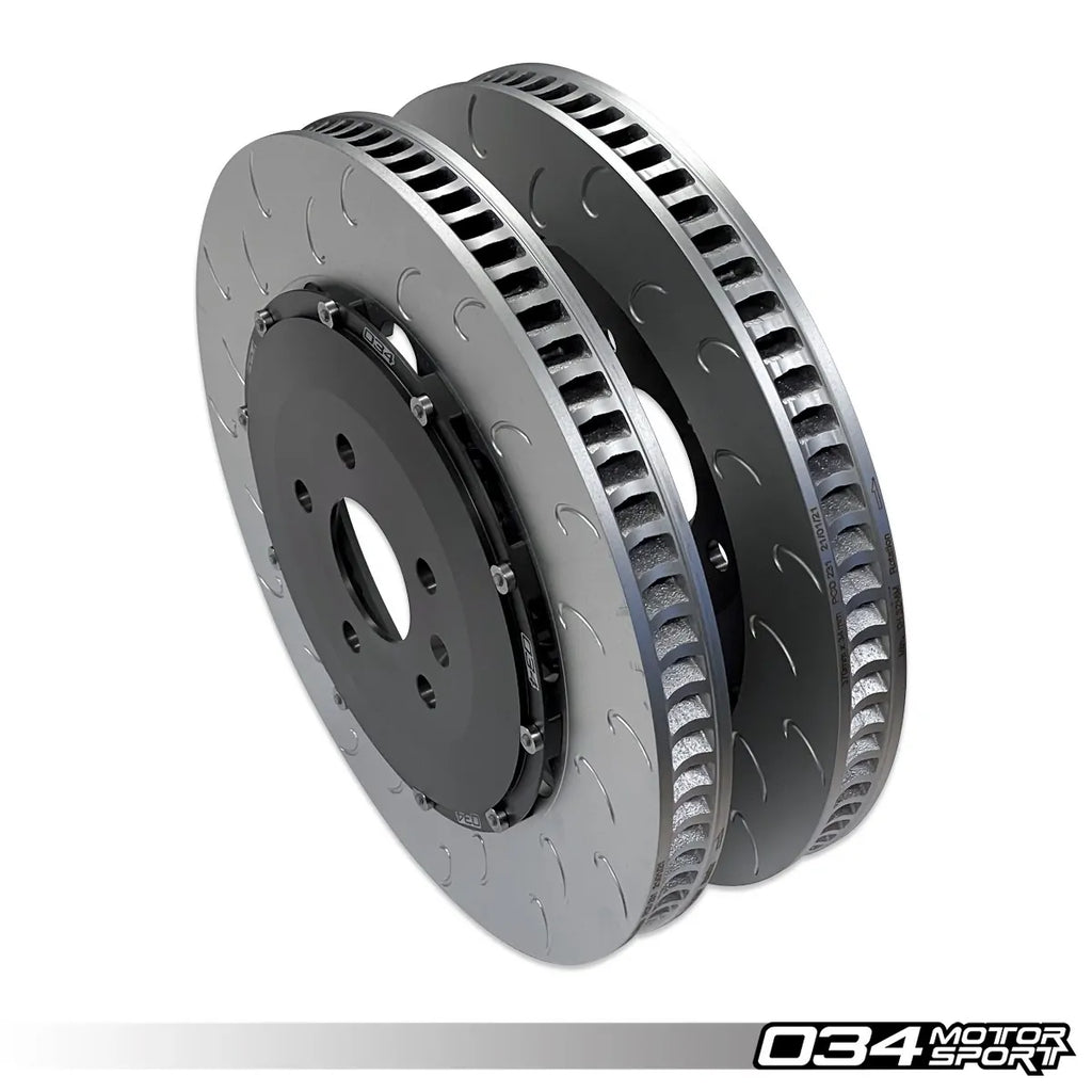 034Motorsport 2-Piece Floating Front Brake Rotor Upgrade Kit For Audi 8S TTRS
