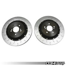 Load image into Gallery viewer, 034Motorsport 2-Piece Floating Rear Brake Rotor Upgrade Kit for F8X BMW M2 Competition/CS, M3/M4 C/CS, &amp; M4 GTS (2NH/2NK Caliper)