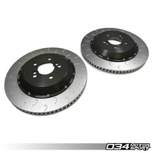 Load image into Gallery viewer, 034Motorsport 2-Piece Floating Rear Brake Rotor Upgrade Kit for F8X BMW M2 Competition/CS, M3/M4 C/CS, &amp; M4 GTS (2NH/2NK Caliper)