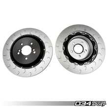 Load image into Gallery viewer, 034Motorsport 2-Piece Floating Rear Brake Rotor Upgrade Kit for F8X BMW M2 Competition/CS, M3/M4 C/CS, &amp; M4 GTS (2NH/2NK Caliper)