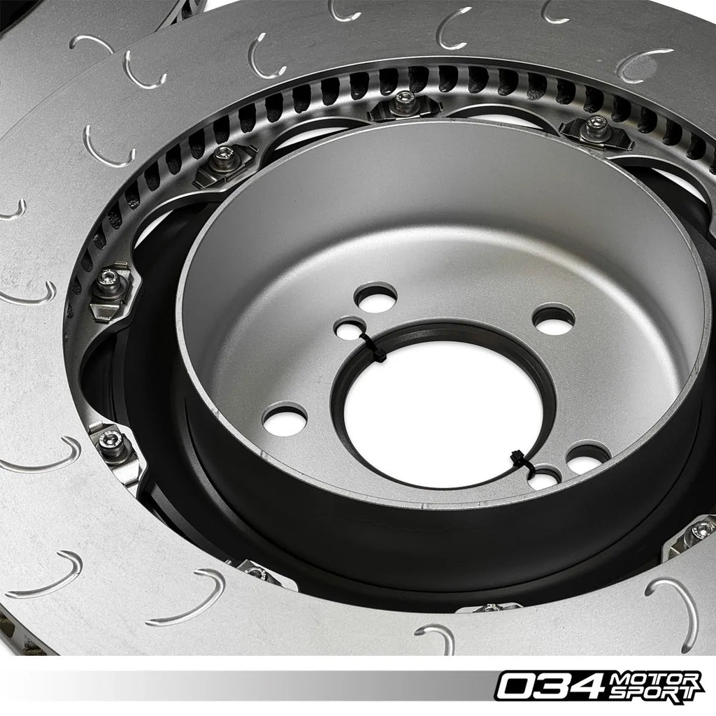 034Motorsport 2-Piece Floating Rear Brake Rotor Upgrade Kit for F8X BMW M2 Competition/CS, M3/M4 C/CS, & M4 GTS (2NH/2NK Caliper)
