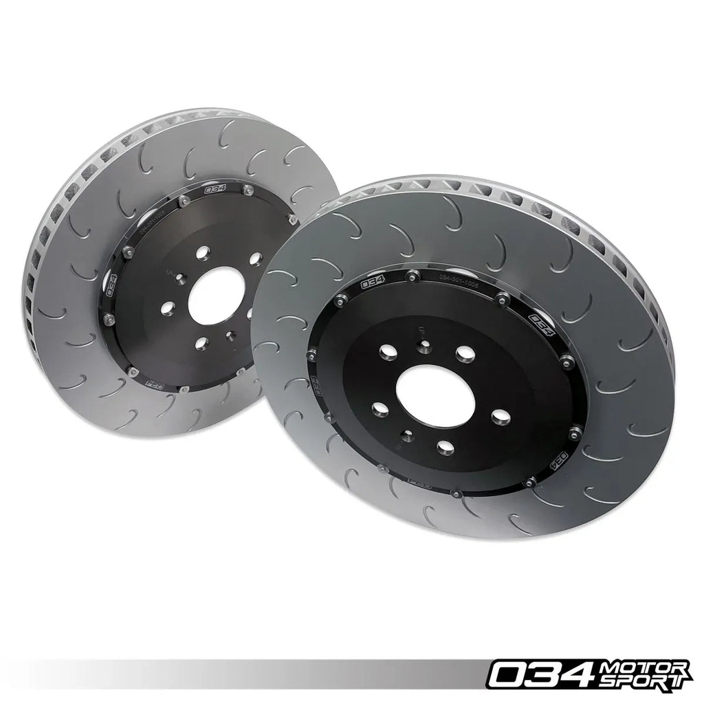 034Motorsport 2-Piece Floating Rear Brake Rotor Upgrade Kit, Gen 1 & Gen 1.5 Audi R8 (4.2 V8 & 5.2 V10)