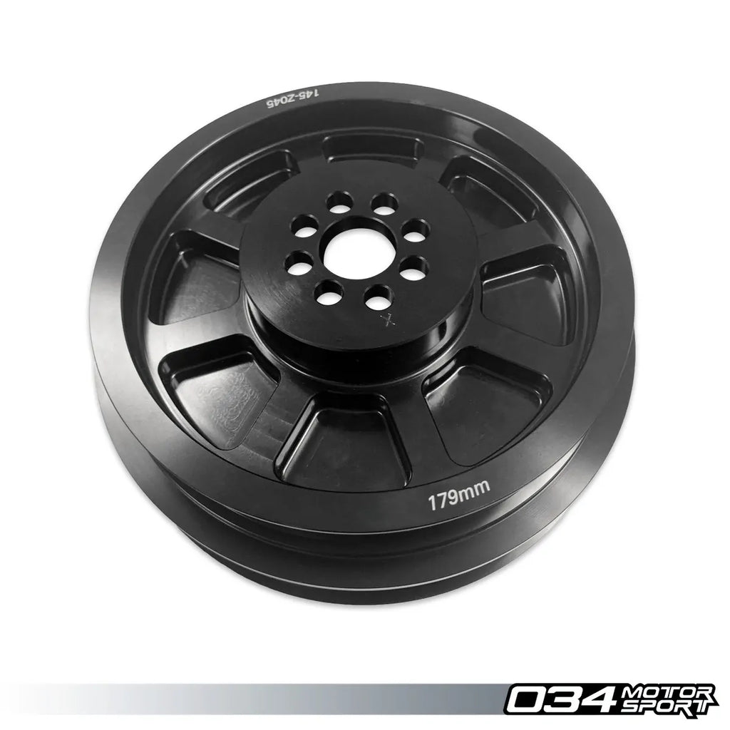034Motorsport 3.0 TFSI Supercharger 179mm Crank Pulley Upgrade, B8/B8.5 Audi S4/S5/Q5/SQ5 & C7 Audi A6/A7