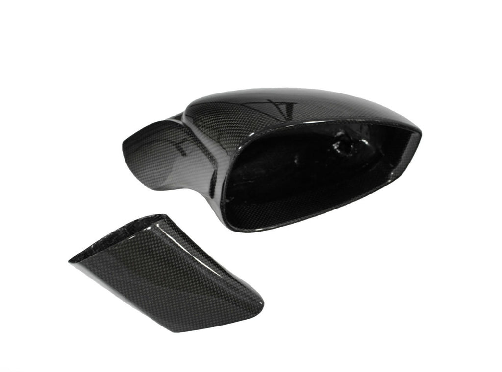 Carbon Fiber Side Mirrors w/Outer Door Triangle Trim -  Ferrari 458 Speciale/Aperta