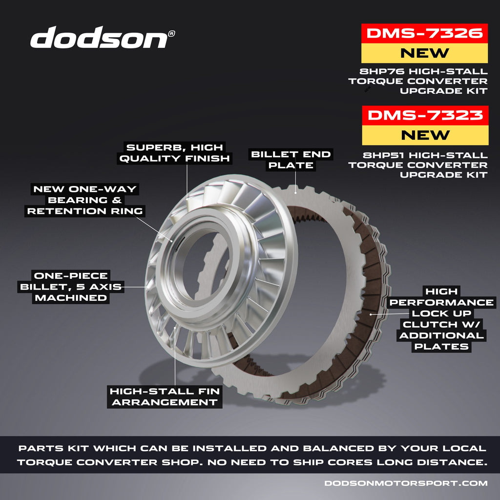Dodson 8HP76 High Stall Torque Converter Upgrade kit