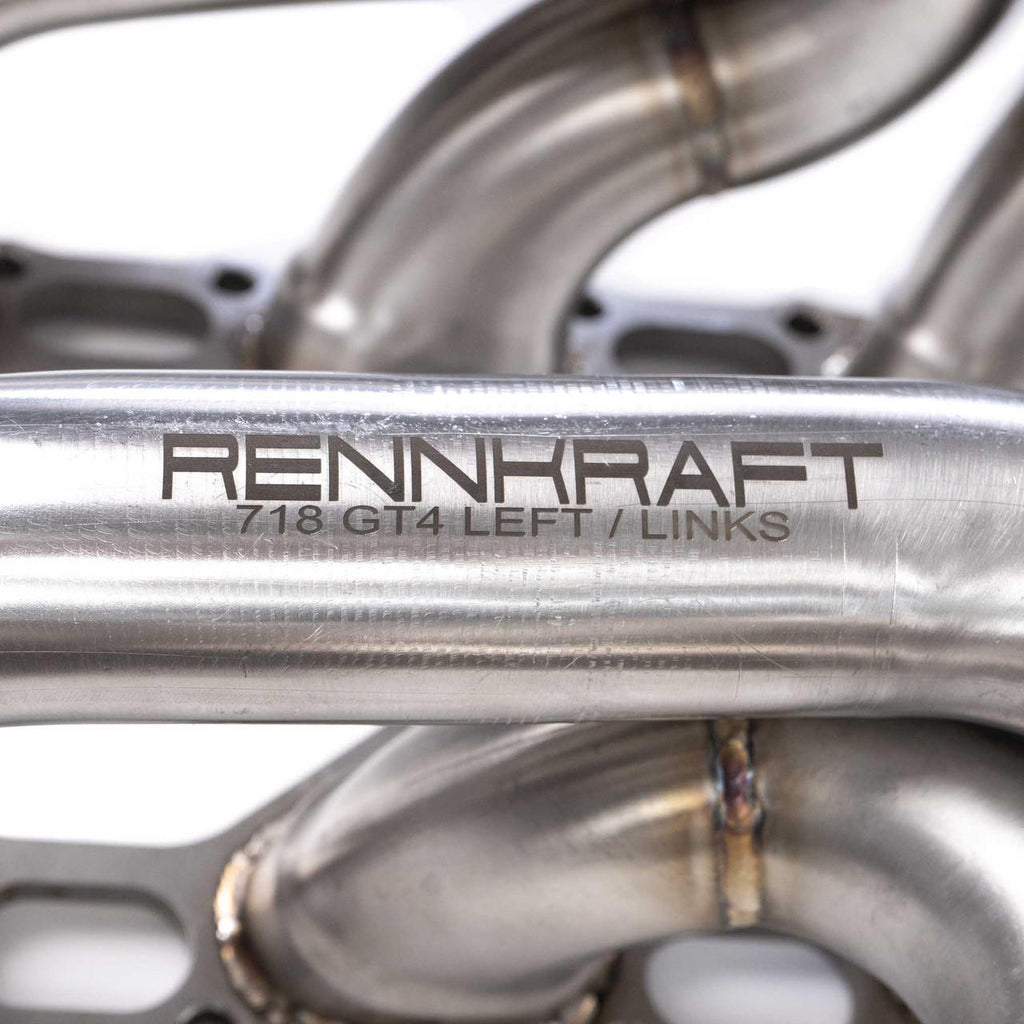Fabspeed Porsche 718 GT4 / GTS / Spyder RENNKRAFT™ Modular Street and Racing Headers with HJS Catalytic Converters (2020+)