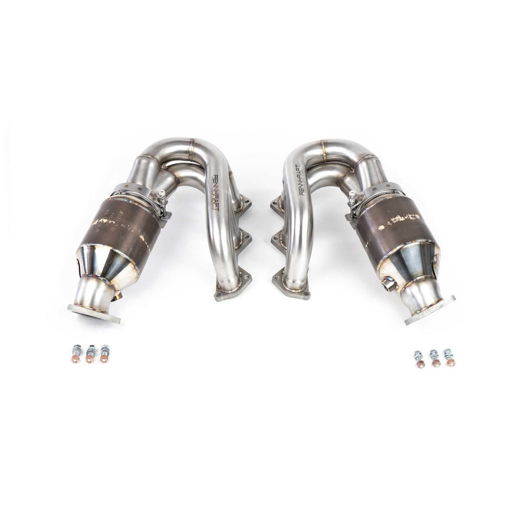 Fabspeed Porsche 718 GT4 / GTS / Spyder RENNKRAFT™ Modular Street and Racing Headers with HJS Catalytic Converters (2020+)