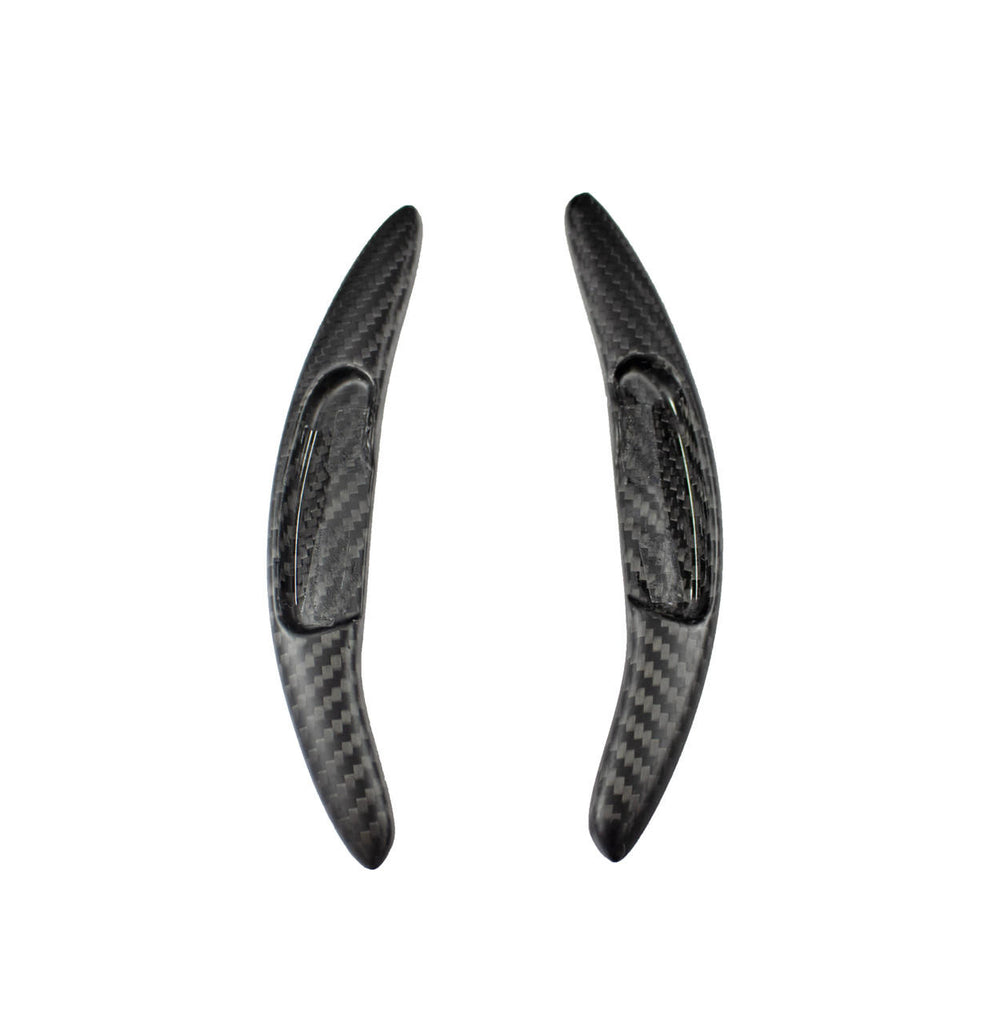 Carbon Fiber GT Style Extended Shifter Paddles, Matte - McLaren 650S
