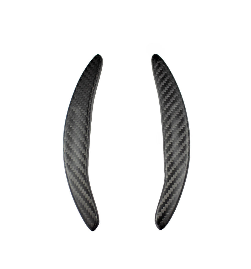 Carbon Fiber GT Style Extended Shifter Paddles, Matte - McLaren 650S