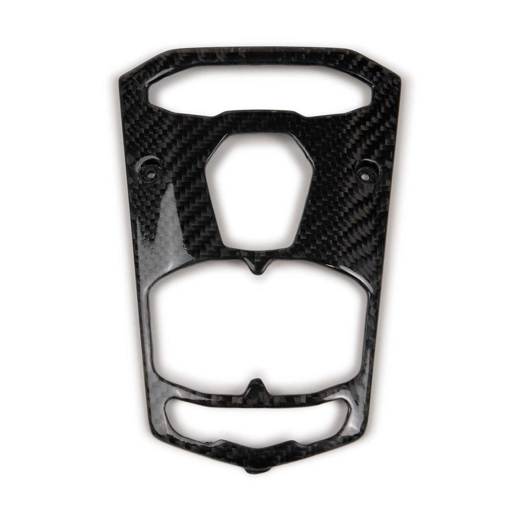 Carbon Fiber Small Center Console Start Plate - Lamborghini Aventador