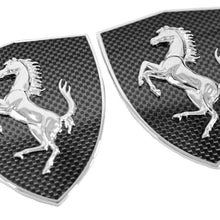 Load image into Gallery viewer, Carbon Fiber Ferrari Replica Carbon Fiber Scuderia Shields - Fender Badges F355 Ferrari