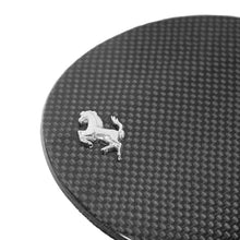 Load image into Gallery viewer, Carbon Fiber Fuel Door With Cavallino- Ferrari 458 Italia/Spider