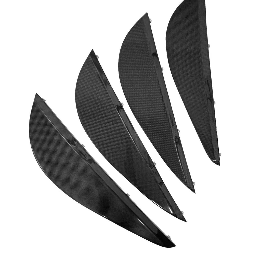 Carbon Fiber OEM Style Rear Diffuser Fins - Ferrari 458 Spider/Coupe