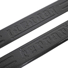 Load image into Gallery viewer, Carbon Fiber Embossed Door Sill Trim - Ferrari 488 Pista