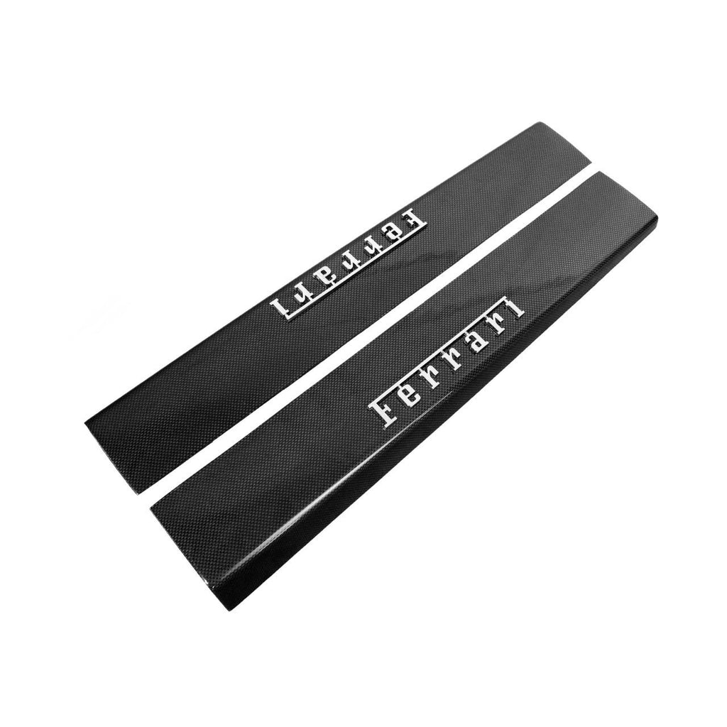 Carbon Fiber Right and Left Door Sills with Ferrari Chrome Script - Ferrari F12 Berlinetta