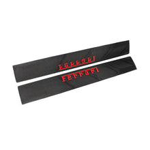 Load image into Gallery viewer, Carbon Fiber Door Sills With Raised "Ferrari" Script - Ferrari F12 Berlinetta