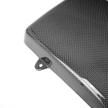 Load image into Gallery viewer, Carbon Fiber Coolant Tank Cover With Tabs and Cavallino - Ferrari F430