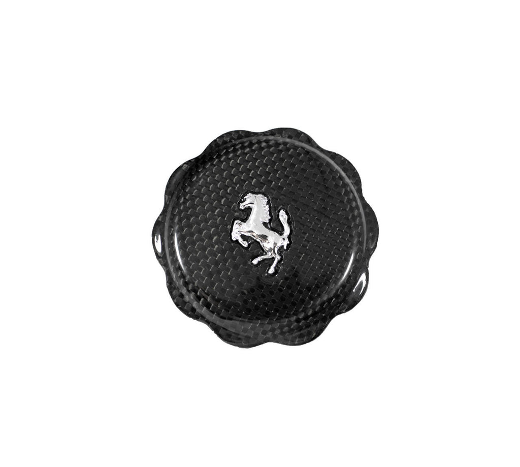Carbon Fiber Oil Cap Cover With Cavallino - Ferrari 488 GTB/Spider/Pista