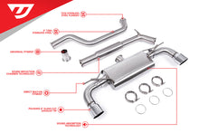 Load image into Gallery viewer, Unitronic Cat-Back for MK7 &amp; MK7.5 GTI Chrome Tips