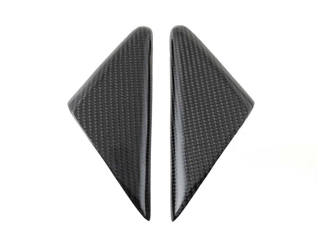 Carbon Fiber Outer Door Mirror Triangle Trim - Porsche 981 Boxster