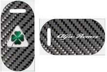 Load image into Gallery viewer, Fabspeed Alfa Romeo QV Logo &amp; Script Carbon Fiber Keyring
