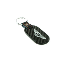 Load image into Gallery viewer, Fabspeed Bentley Crest &amp; Script Carbon Fiber Keyring