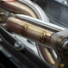 Load image into Gallery viewer, Fabspeed Ferrari F8 Tributo Rear Center Muffler Bypass X Pipe (2020+)