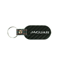 Load image into Gallery viewer, Fabspeed Jaguar Cat &amp; Script Carbon Fiber Keyring