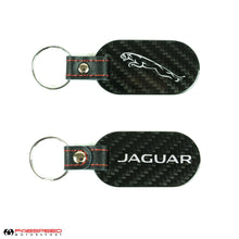 Load image into Gallery viewer, Fabspeed Jaguar Cat &amp; Script Carbon Fiber Keyring