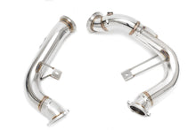 Load image into Gallery viewer, Fabspeed Macan Turbo / S Primary Competition Link Pipe Downpipes (2014-2018)