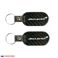 Load image into Gallery viewer, Fabspeed Mclaren Swoop &amp; Text Carbon Fiber Keyring