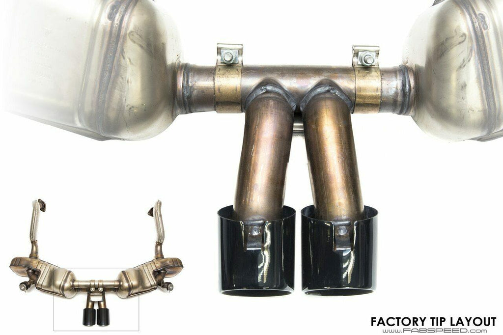 Fabspeed Porsche 981 Cayman GT4 Deluxe Bolt-On Tips