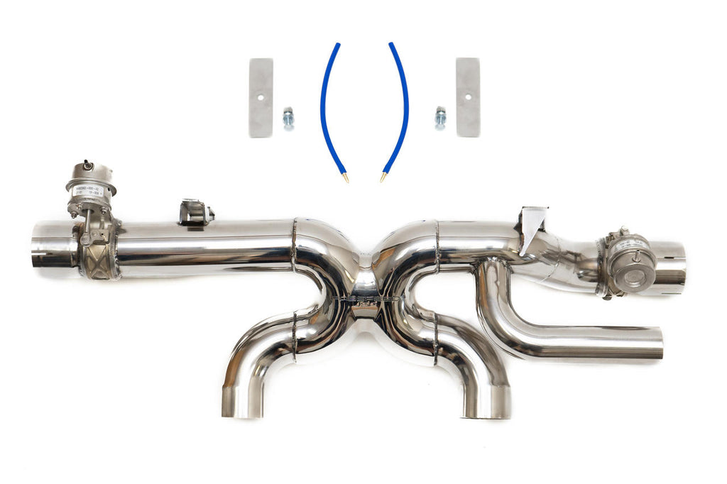 Fabspeed Porsche 991.2 Carrera Valvetronic Center Muffler Bypass X-Pipe (PSE Only)