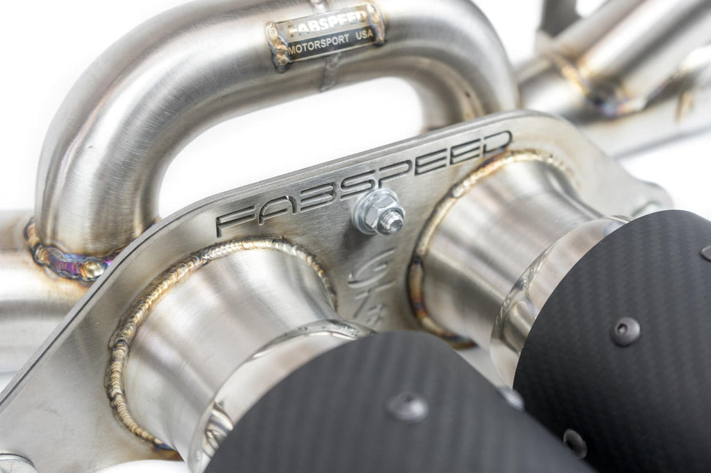 Fabspeed Porsche 991.2 GT3 / GT3 RS Center Muffler Bypass Pipe 2017- 2019