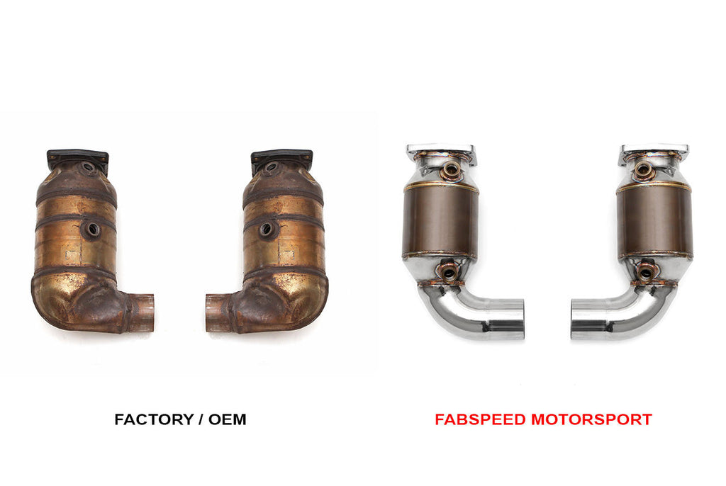 Fabspeed Porsche 991.2 Turbo / Turbo S  Sport Catalytic Converters (2017+)