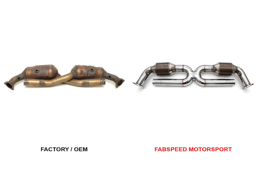 Fabspeed Porsche 996 Carrera Sport Catalytic Converter X-Pipe (1999-2004)