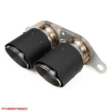 Load image into Gallery viewer, Fabspeed Porsche 997.2 GT3 / GT3 RS Deluxe Dual Style Tips (2010-2011)
