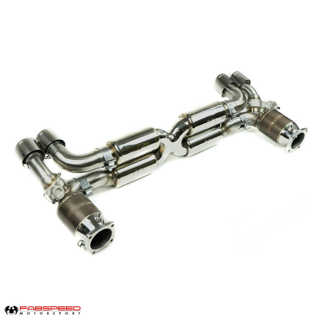 Fabspeed Porsche 997.2 Turbo / Turbo S Valvetronic Supersport X-Pipe Exhaust System (2010-2012)