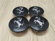 Load image into Gallery viewer, Carbon Fiber Ferrari Replica Center Wheel Caps With Cavallino - Ferrari