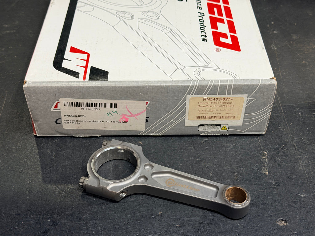 BoostLine I Beam Connecting Rods 3/8" ARP CA625+ Honda Acura B18C1 B18C5 - OPEN BOX