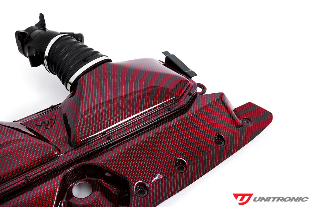 Unitronic Carbon Fiber Intake & Turbo Inlets for C8 RS 6/RS 7 Red Carbon Kevlar