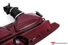 Load image into Gallery viewer, Unitronic Carbon Fiber Intake &amp; Turbo Inlets for C8 RS 6/RS 7 Red Carbon Kevlar