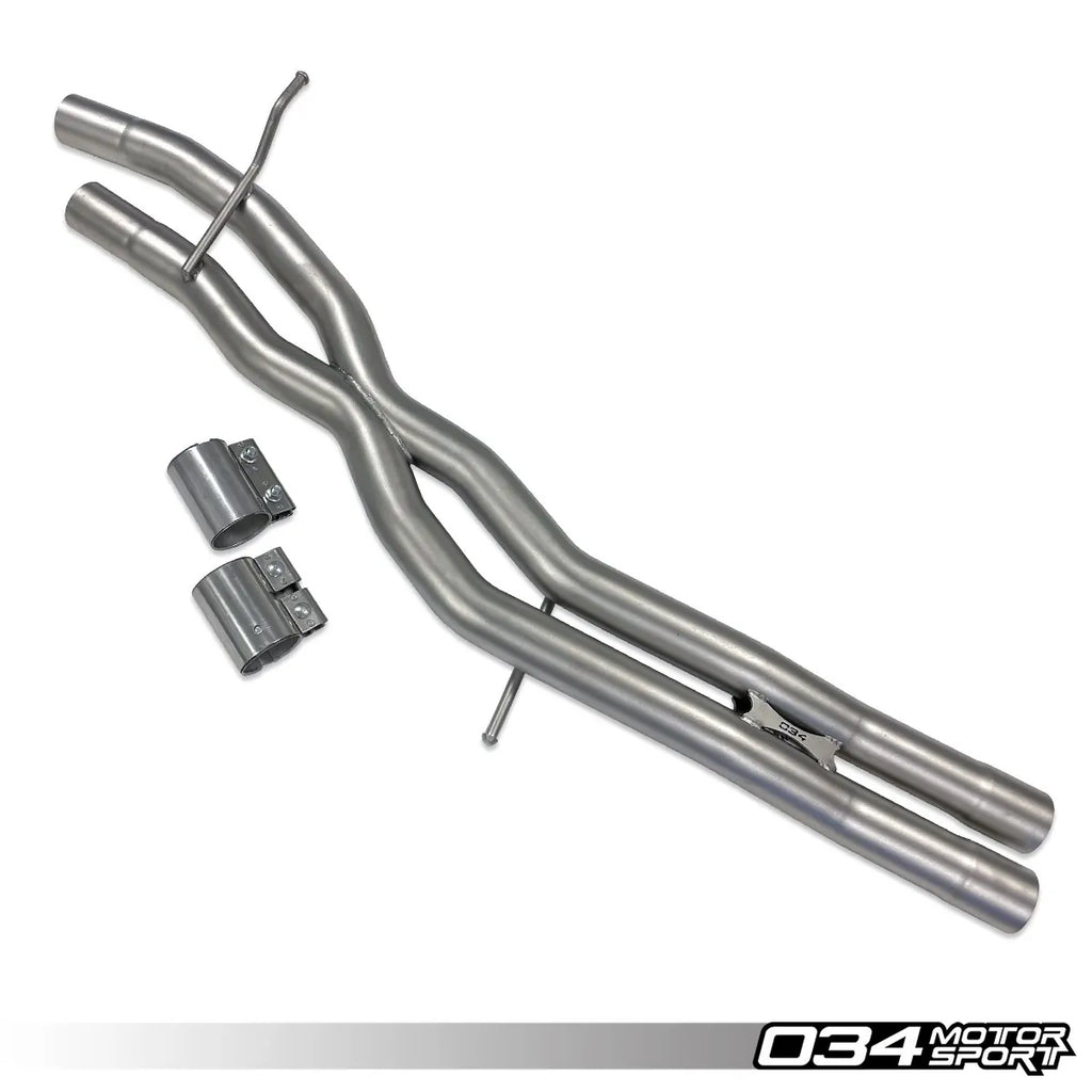 034Motorsport Res-X Resonator Delete and X-Pipe, B9/B9.5 S4 3.0T
